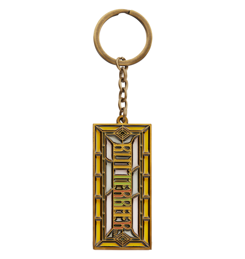Butterbeer Stained Glass Keyring